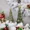 Northlight; 6.75" Glittered Berries & Bows Decoration Tabletop Christmas Tree; Category:Christmas Tabletop Decor; Image:3